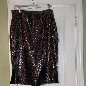 Multicolor Sequin Skirt